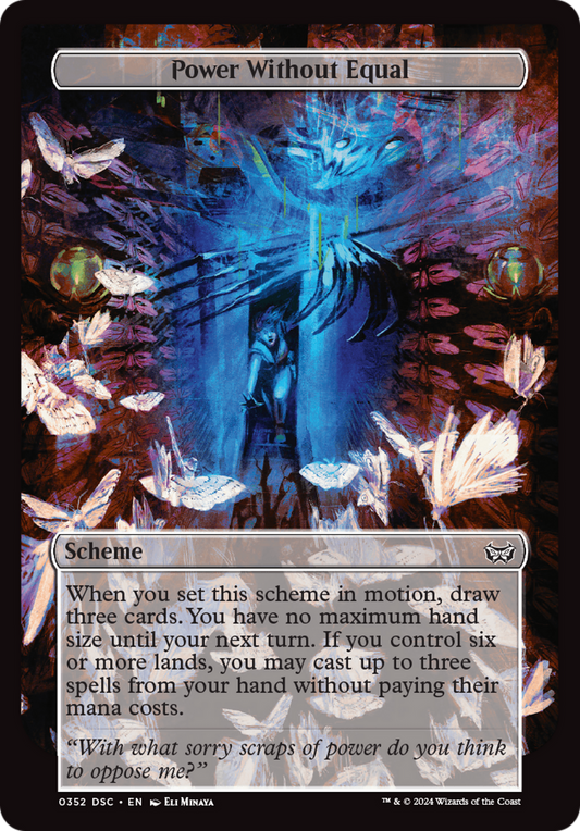 Power Without Equal (Full Art) [Duskmourn: House of Horror Commander]