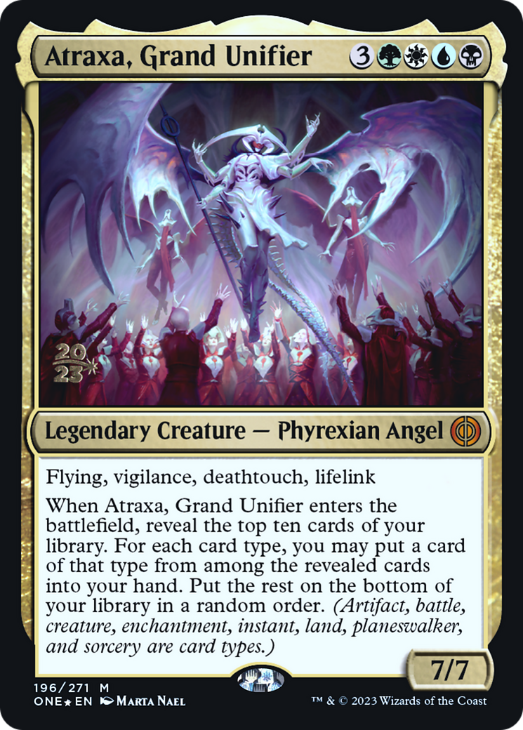 Atraxa, Grand Unifier [Phyrexia: All Will Be One Prerelease Promos] | Silver Goblin