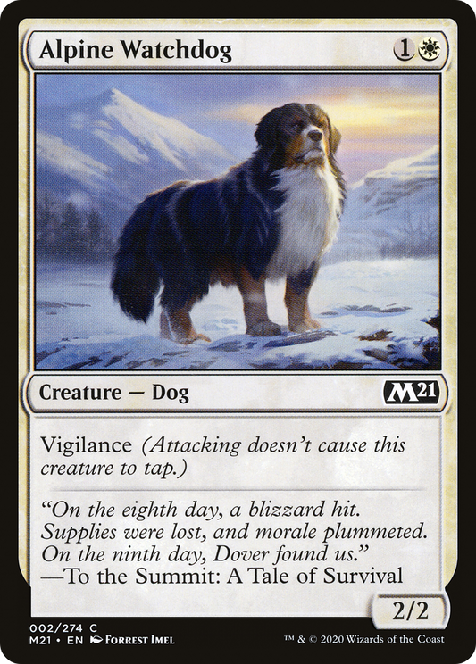 Alpine Watchdog (002) Foil - Core Set 2021
