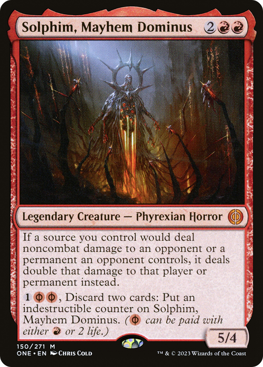 Solphim, Mayhem Dominus [Phyrexia: All Will Be One] Foil