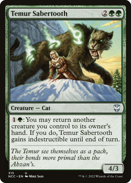 Temur Sabertooth (315) - New Capenna Commander