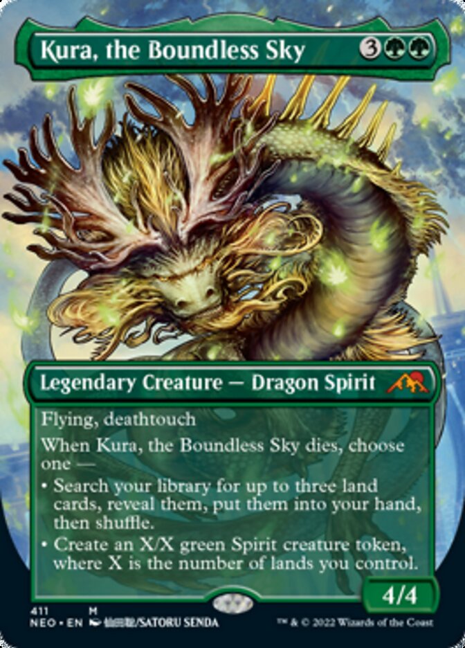 Kura, the Boundless Sky (Borderless Alternate Art) [Kamigawa: Neon Dynasty] | Silver Goblin