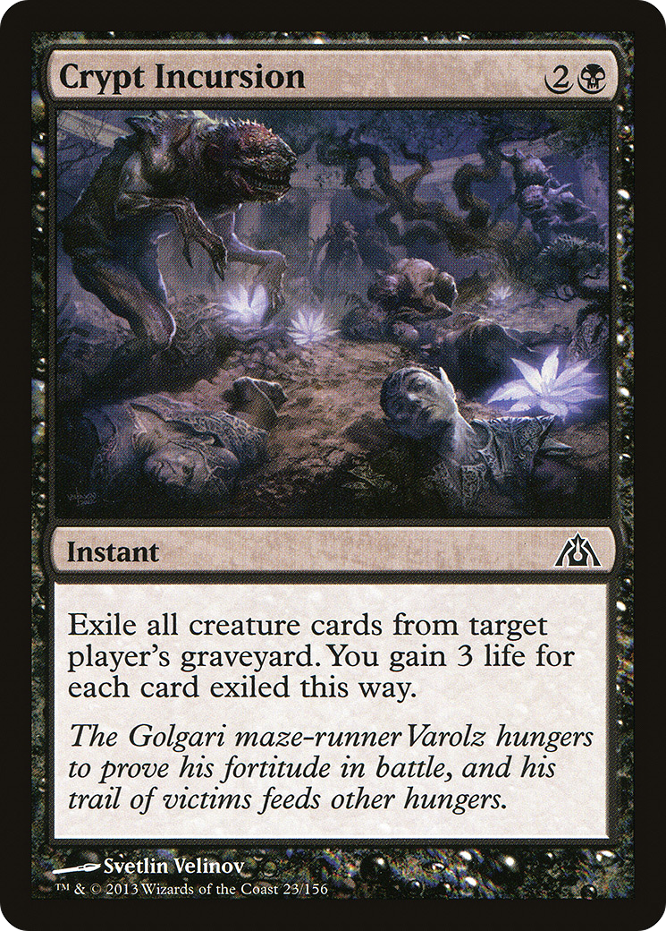 Crypt Incursion (023) Foil - Dragon's Maze