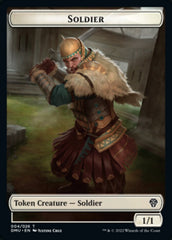 Soldier // Goblin Double-Sided Token [Dominaria United Tokens] | Silver Goblin