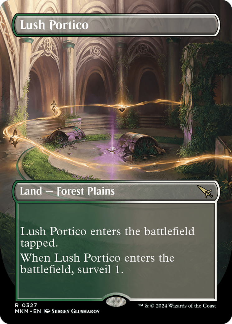 Lush Portico (Borderless) (327) Foil - Murders at Karlov Manor