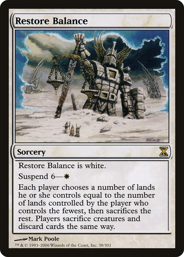 Restore Balance (038) Foil - Time Spiral