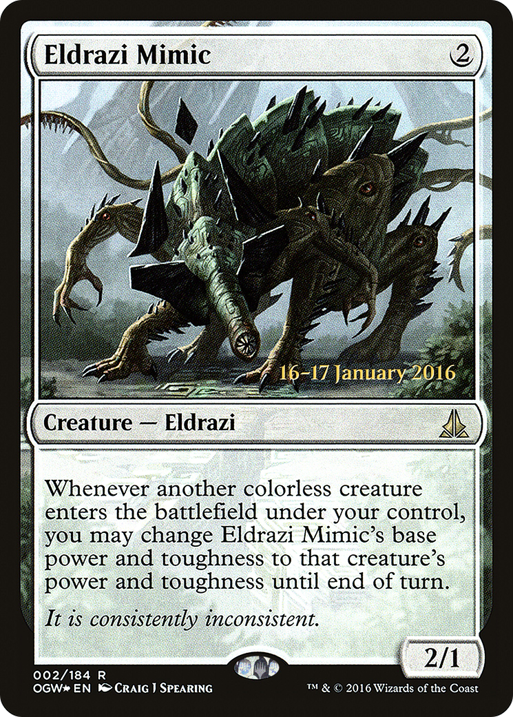 Eldrazi Mimic (02s) Foil - Oath of the Gatewatch Promos