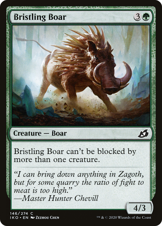 Bristling Boar (146) Foil - Ikoria: Lair of Behemoths