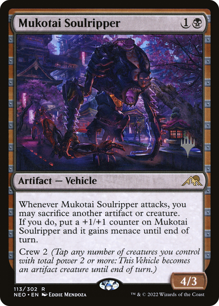 Mukotai Soulripper (113) Foil - Kamigawa: Neon Dynasty Promos
