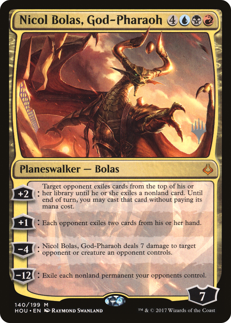 Nicol Bolas, God-Pharaoh (140) - Hour of Devastation Promos