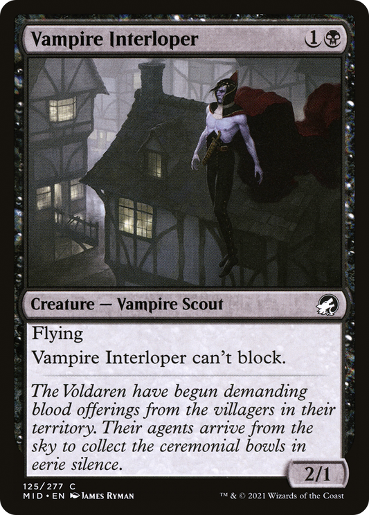 Vampire Interloper (125) Foil - Innistrad: Midnight Hunt