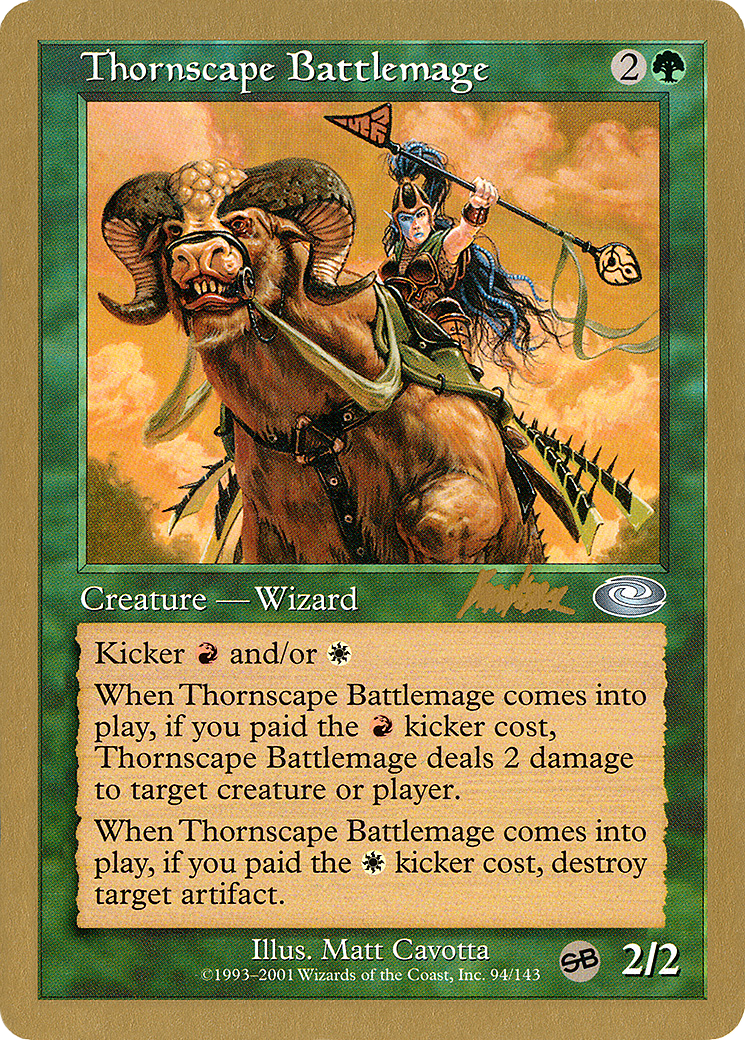 Thornscape Battlemage - 2002 Brian Kibler (PLS) (SB) (Retro) - World Championship Decks 2002