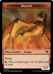 Servo // Dragon (0020) Double-Sided Token [Commander Masters Tokens] | Silver Goblin