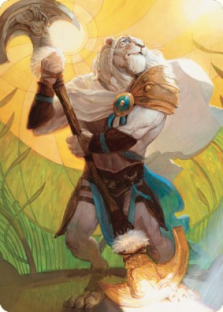 Ajani, Sleeper Agent Art Card [Dominaria United Art Series] | Silver Goblin