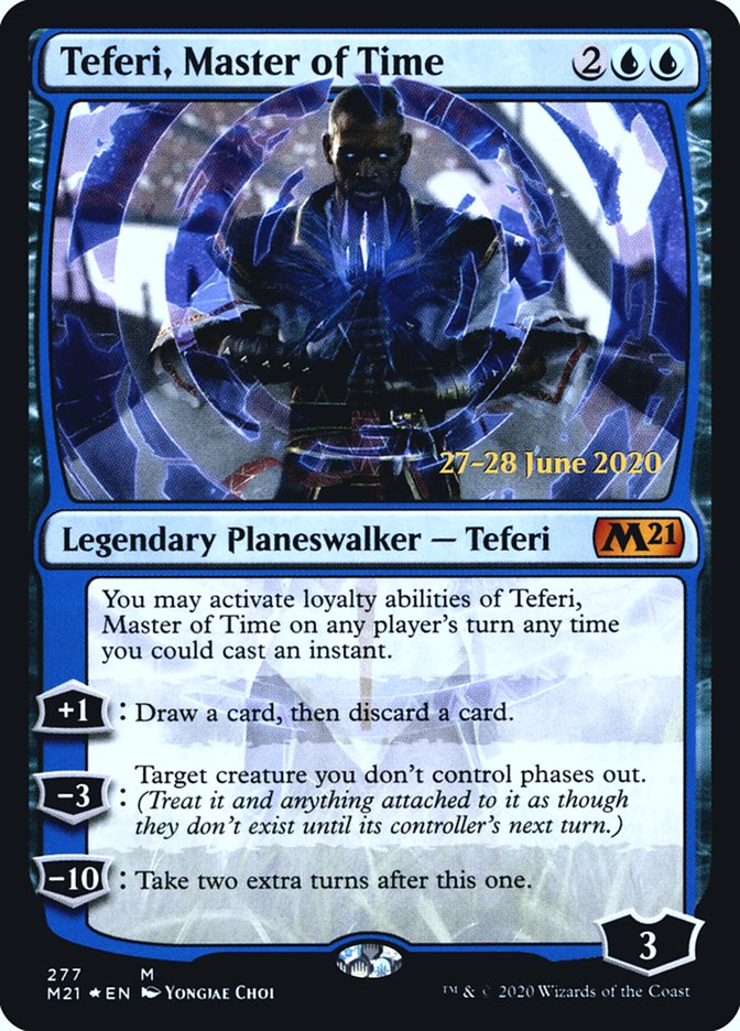 Teferi, Master of Time (277) [Core Set 2021 Prerelease Promos] Foil