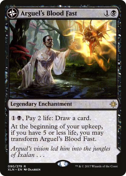 Arguel's Blood Fast // Temple of Aclazotz (090) Foil - Ixalan