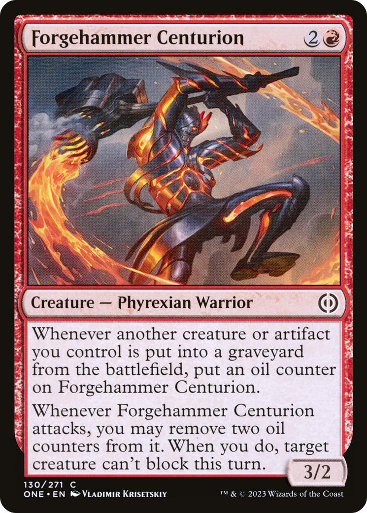 Forgehammer Centurion (130) Foil - Phyrexia: All Will Be One