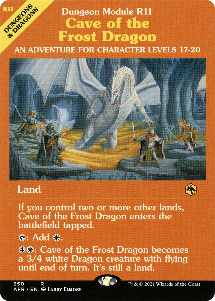 Cave of the Frost Dragon (Showcase) (350) Foil - Adventures in the Forgotten Realms
