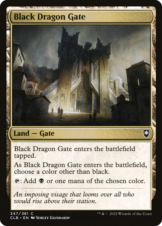 Black Dragon Gate (347) Foil - Commander Legends: Battle for Baldur's Gate