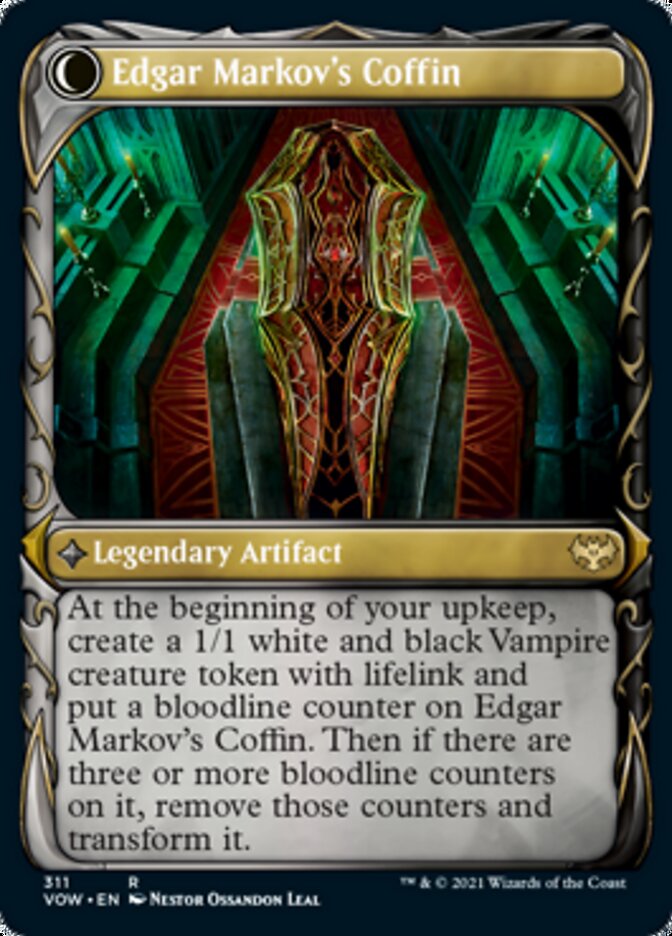 Edgar, Charmed Groom // Edgar Markov's Coffin (Showcase) (311) Foil - Innistrad: Crimson Vow