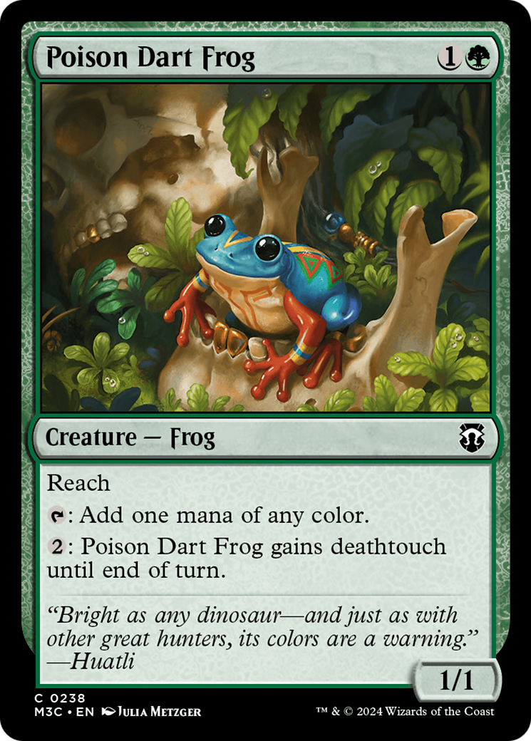 Poison Dart Frog (Ripple Foil) [Modern Horizons 3 Commander] | Silver Goblin