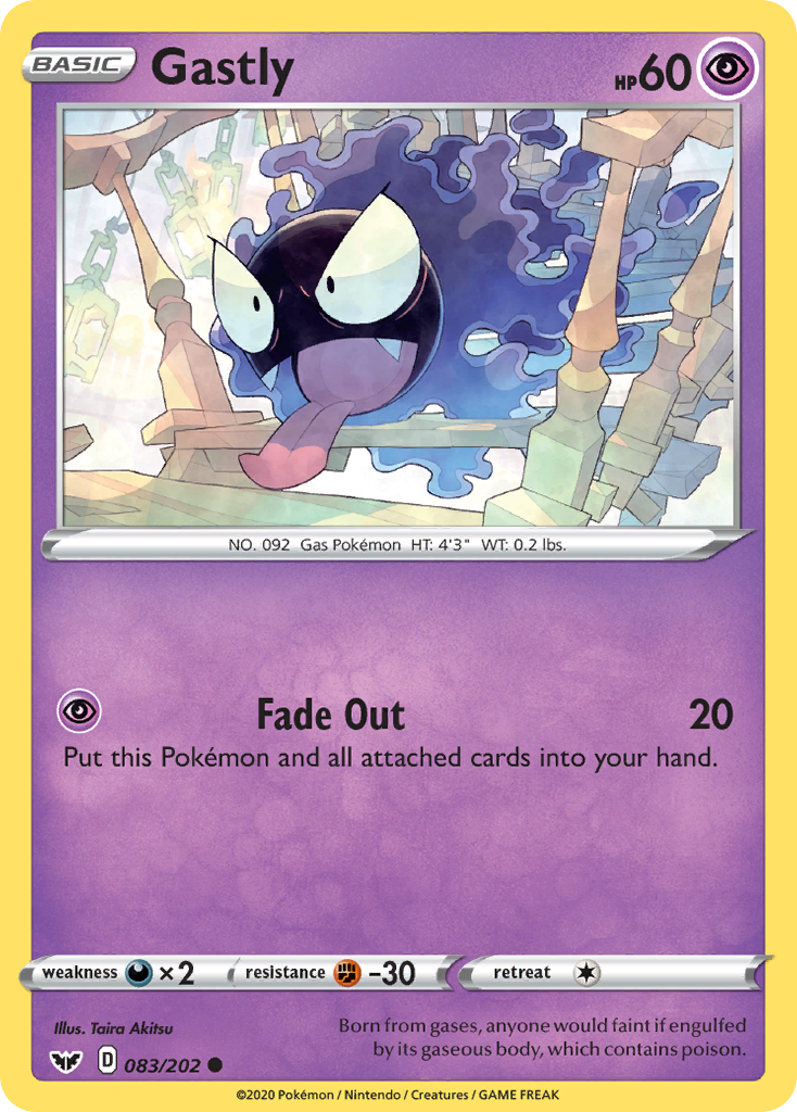 Gastly (083/202) [Sword & Shield: Base Set] | Silver Goblin