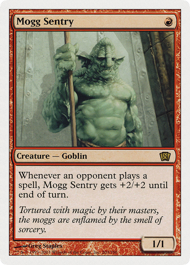 Mogg Sentry (203) Foil - Eighth Edition