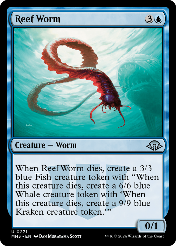 Reef Worm [Modern Horizons 3] | Silver Goblin