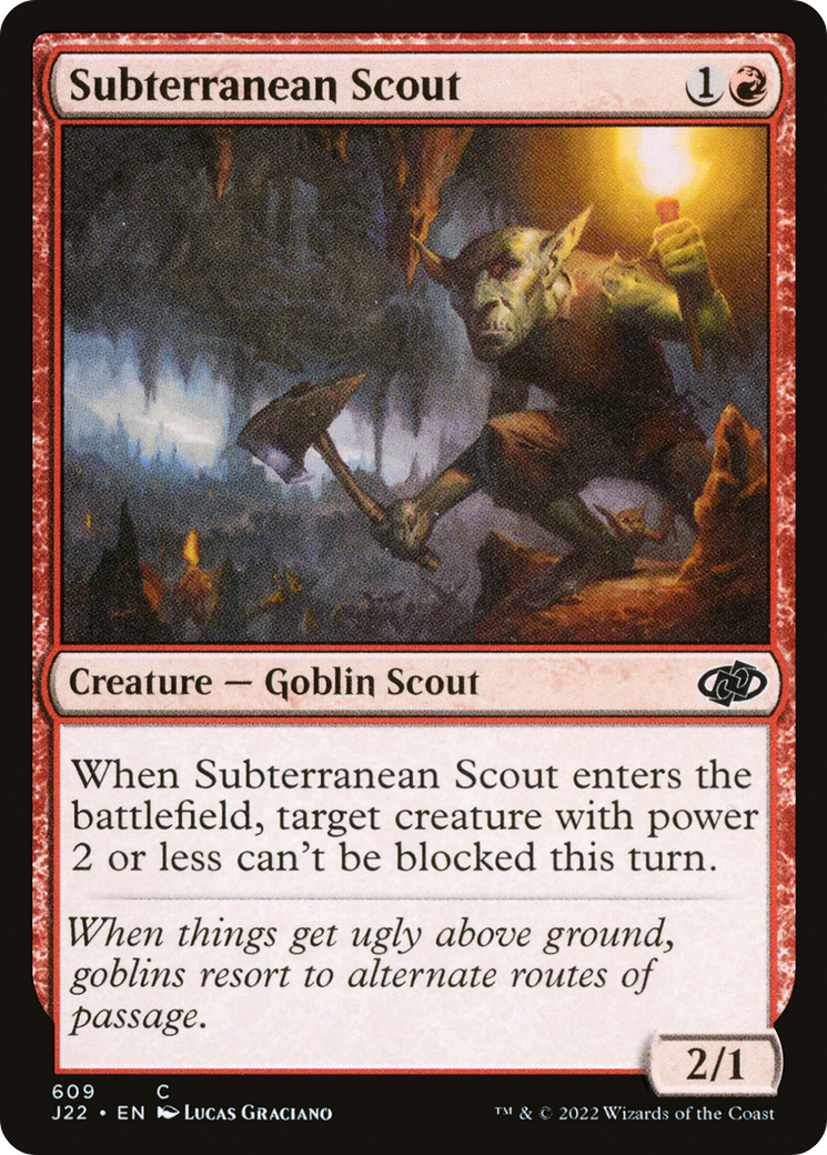 Subterranean Scout [Jumpstart 2022] | Silver Goblin