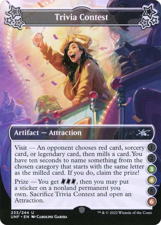 Trivia Contest (3-4-6) [Unfinity]