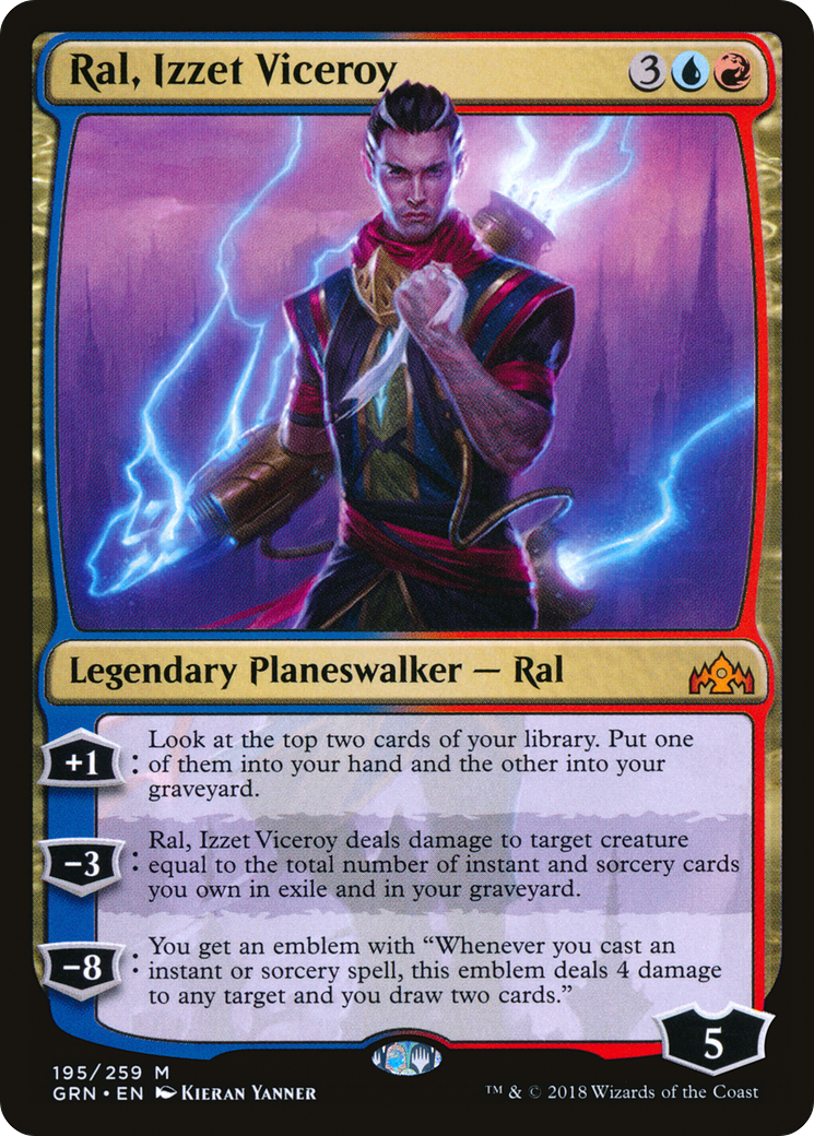 Ral, Izzet Viceroy (195) Foil - Guilds of Ravnica