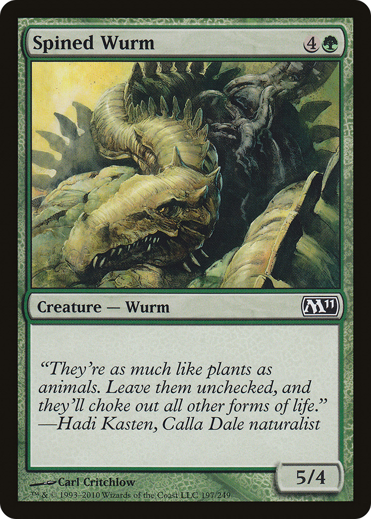 Spined Wurm (197) - Magic 2011