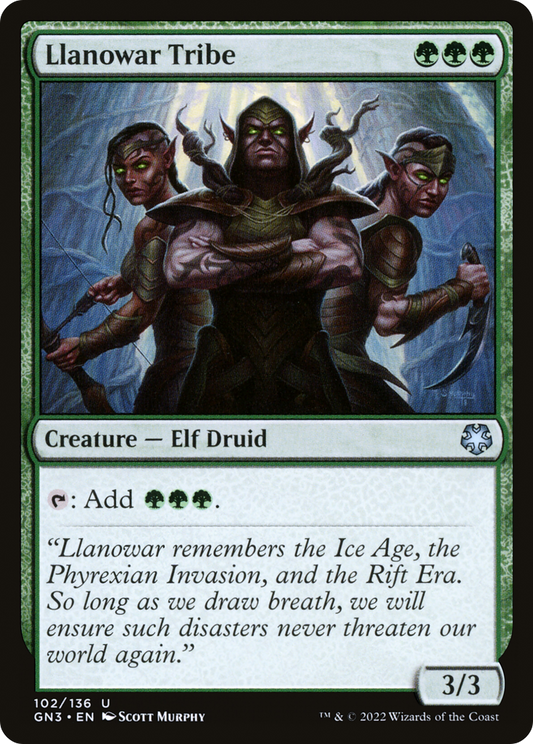 Llanowar Tribe (102) - Game Night: Free-for-All