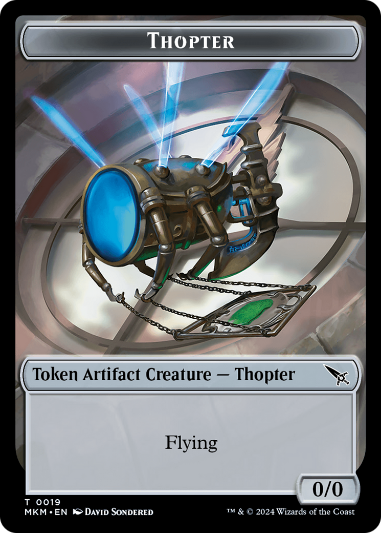 Thopter Token (0019) [Murders at Karlov Manor Tokens] | Silver Goblin