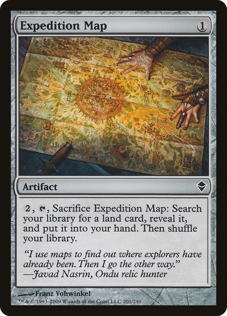 Expedition Map (201) Foil - Zendikar