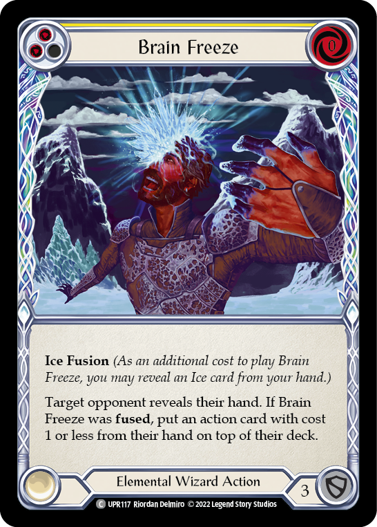 Brain Freeze (Yellow) [UPR117] (Uprising)  Rainbow Foil | Silver Goblin