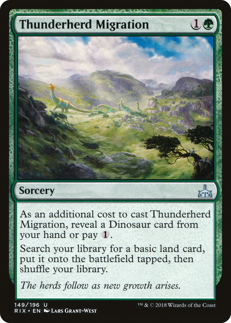 Thunderherd Migration [Rivals of Ixalan] | Silver Goblin