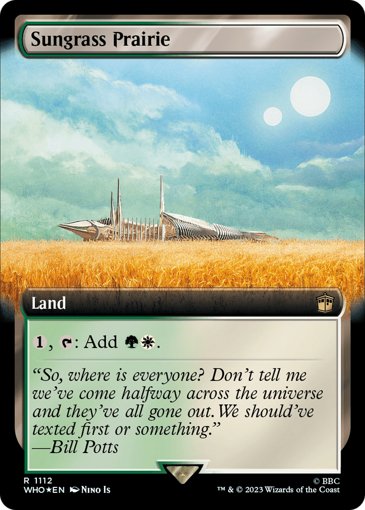 Sungrass Prairie (Extended Art) (Surge Foil) [Doctor Who] | Silver Goblin