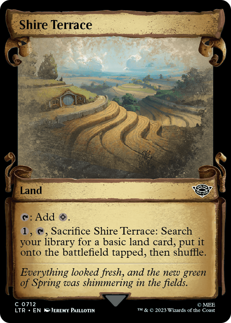 Shire Terrace (Showcase Scrolls) (Showcase) (712) Foil - The Lord of the Rings: Tales of Middle-earth