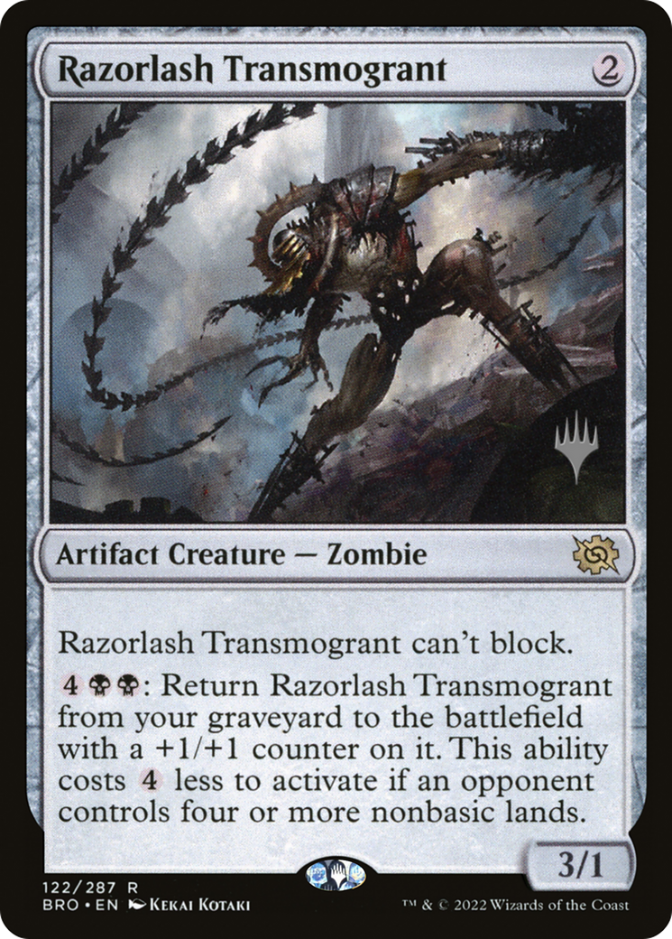 Razorlash Transmogrant (Promo Pack) [The Brothers' War Promos] | Silver Goblin