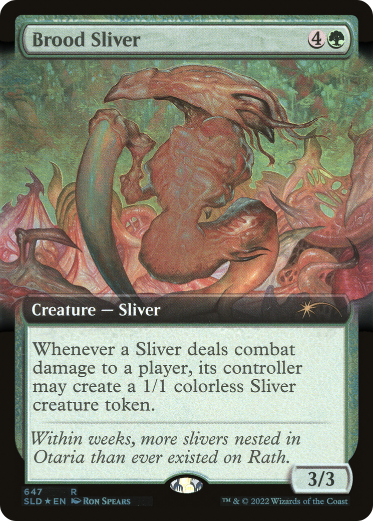 Brood Sliver (Extended Art) (647) Foil - Secret Lair Drop