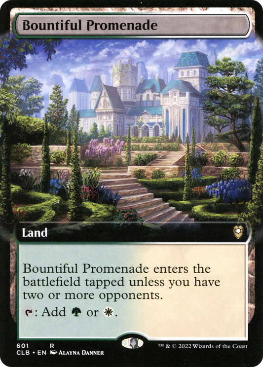 Bountiful Promenade (Extended Art) (601) - Commander Legends: Battle for Baldur's Gate