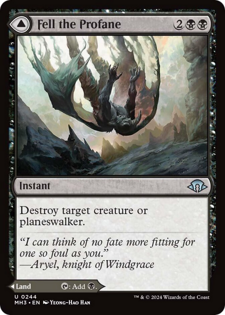 Fell the Profane (244) Foil - Modern Horizons 3