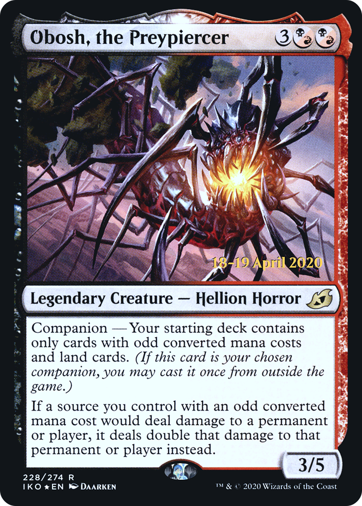 Obosh, the Preypiercer (228s) Foil - Ikoria: Lair of Behemoths Promos