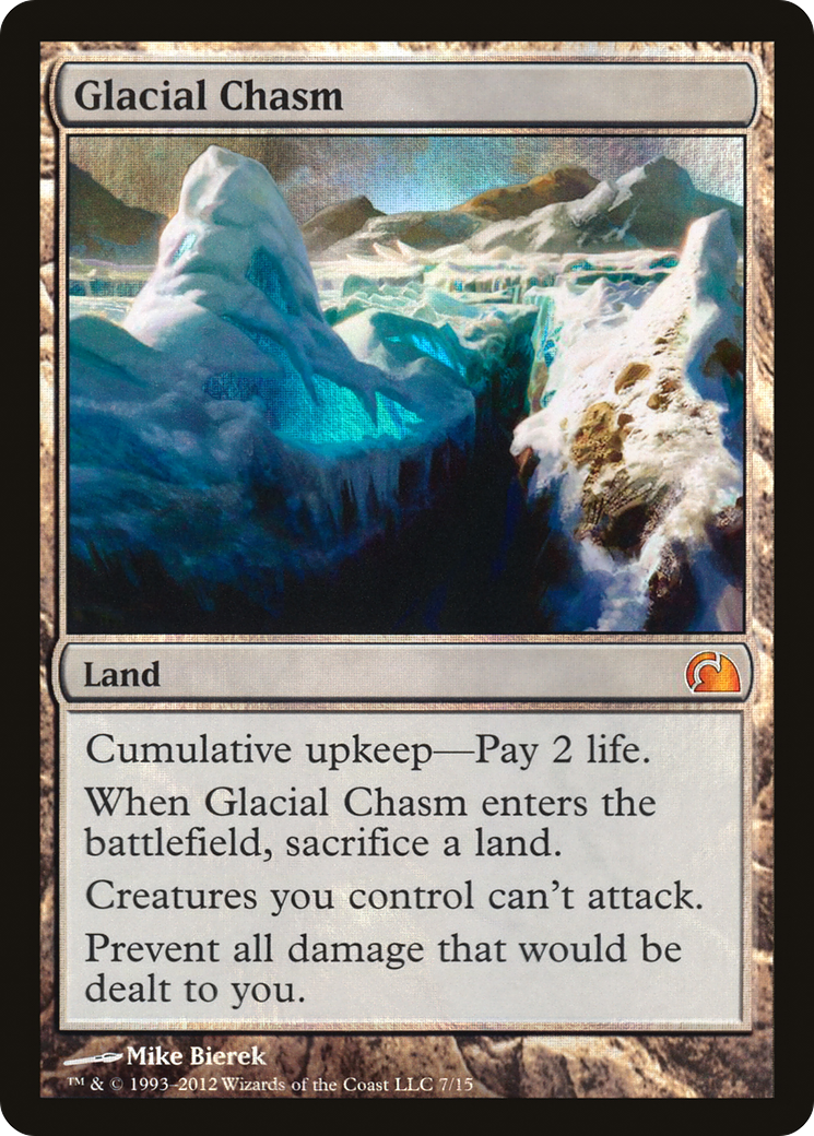 Glacial Chasm (007) Foil - From the Vault: Realms