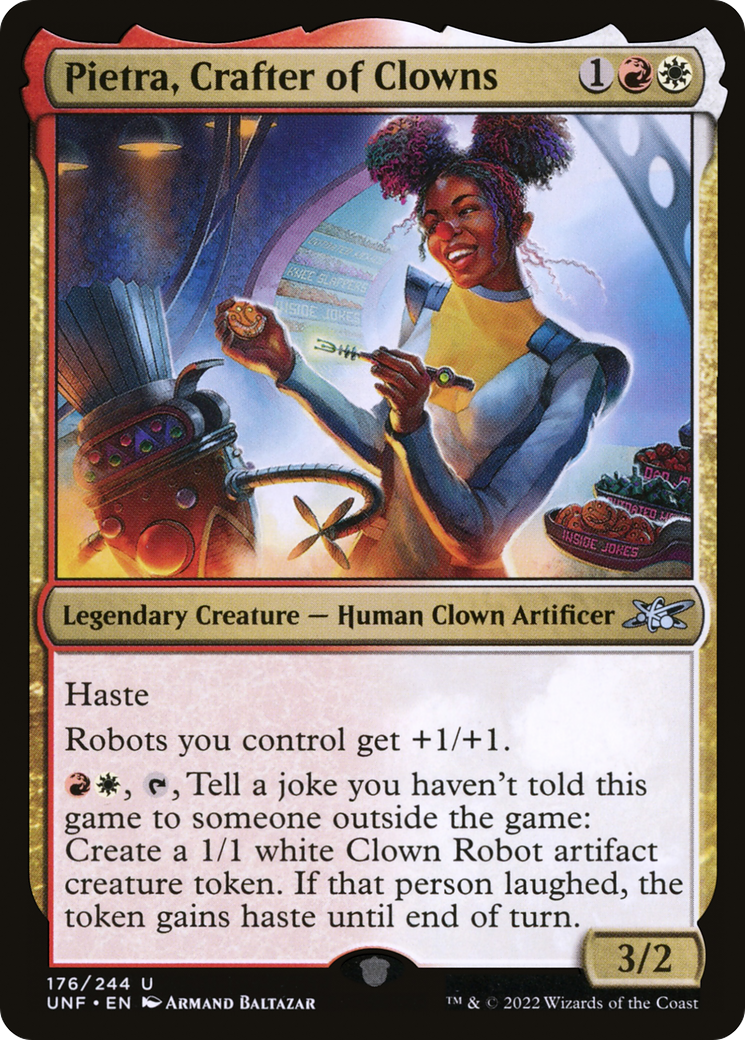 Pietra, Crafter of Clowns (176) Foil - Unfinity