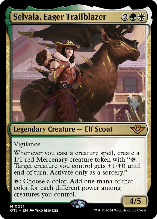 Selvala, Eager Trailblazer (Promo Pack) [Outlaws of Thunder Junction Promos] Foil