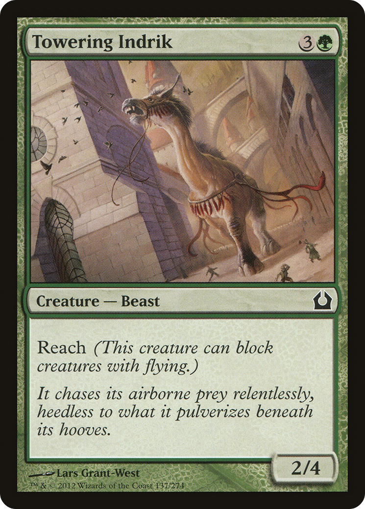 Towering Indrik (137) Foil - Return to Ravnica