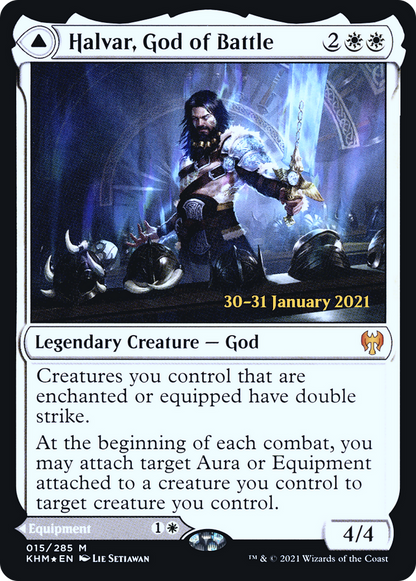 Halvar, God of Battle (015) Foil - Kaldheim Promos