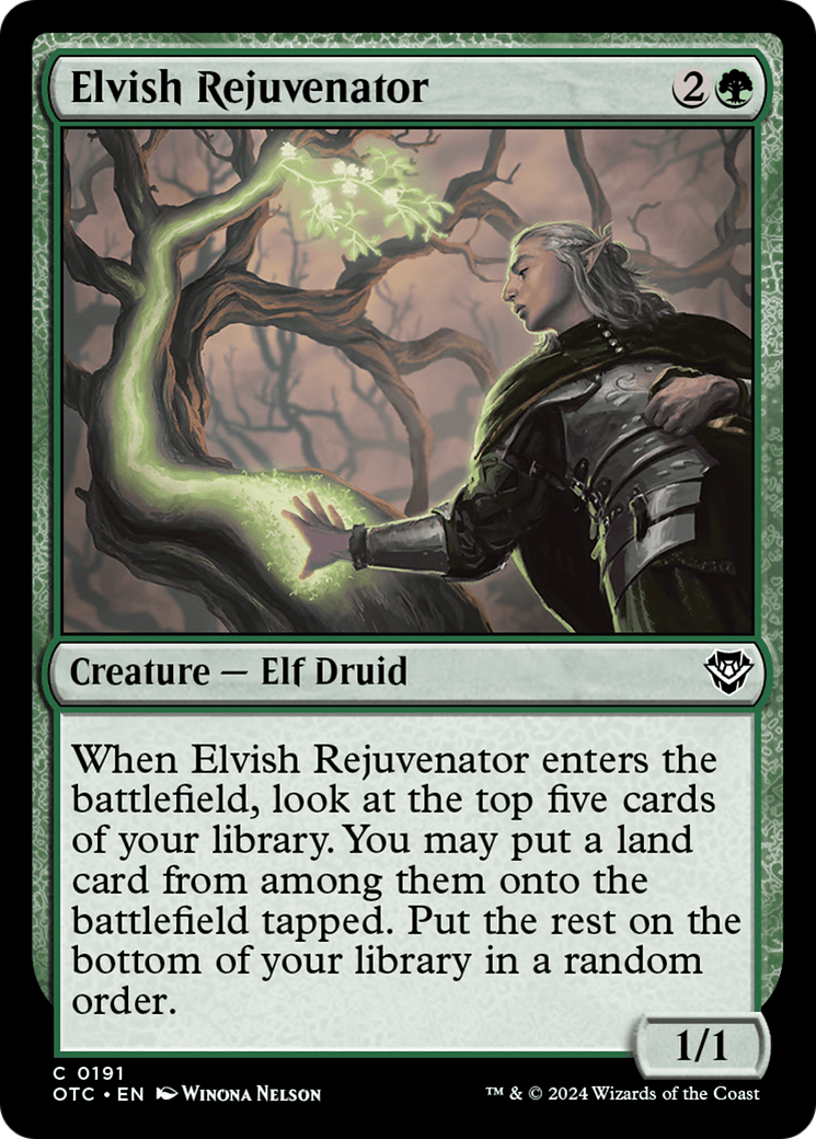 Elvish Rejuvenator [Outlaws of Thunder Junction Commander] | Silver Goblin